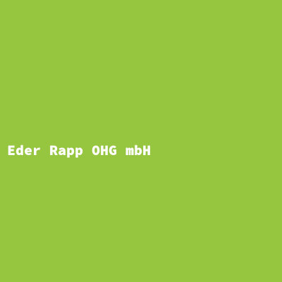Eder Rapp OHG mbH