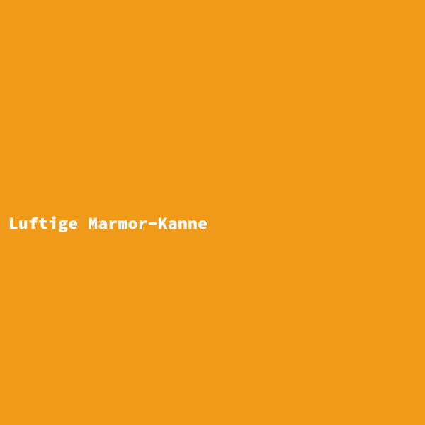 Luftige Marmor-Kanne