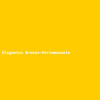 Elegantes Bronze-Portemonnaie