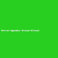 Hervorragendes Bronze-Kissen