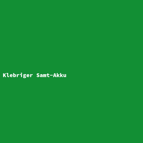 Klebriger Samt-Akku