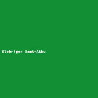 Klebriger Samt-Akku