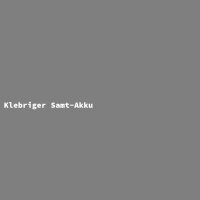 Klebriger Samt-Akku