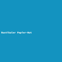Rustikaler Papier-Hut