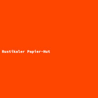 Rustikaler Papier-Hut
