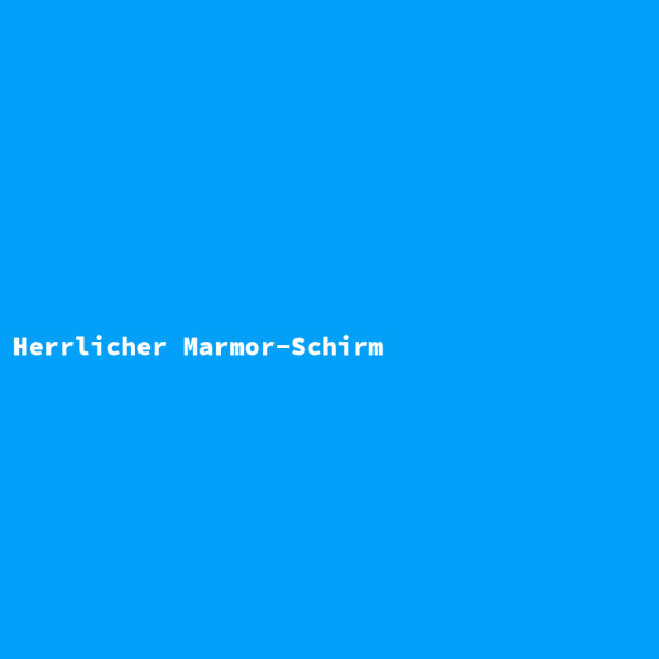 Herrlicher Marmor-Schirm