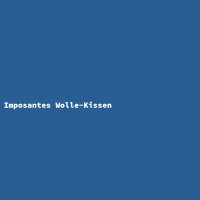 Imposantes Wolle-Kissen