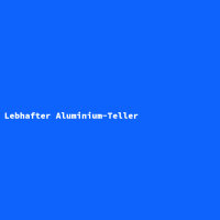 Lebhafter Aluminium-Teller