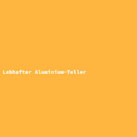 Lebhafter Aluminium-Teller
